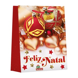 Sacola De Natal Com Glitter-837995