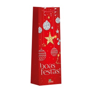 Sacola De Natal Com Glitter-838001