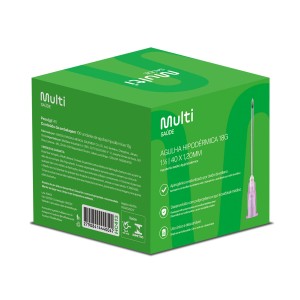 Agulha Hipodermica 18g×1 40x1,2mm Com 100 Unidades-HC413-41889