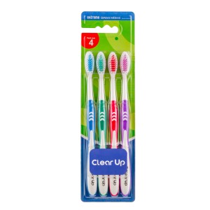 Pack De 4 Escovas De Dente Pop Cerdas Medias-HC587