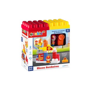 Cubic Jr Blocos Bombeiros 20pcs-BR1391