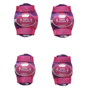 Kit De Proteção Feminino Girl Power C/ Capacete, Tornozeleira E Cotoveleira-BR1632-45925