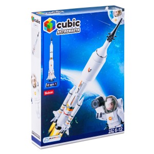 Blocos Cubic Astronautas Foguete 167pcs-BR1033