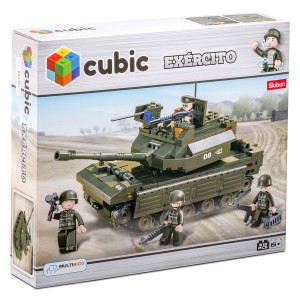 Blocos Cubic Land Forces Tanque 312pcs-BR908