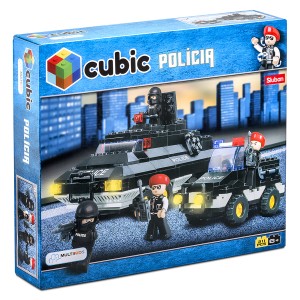 Blocos Cubic Polícia Tanque De Guerra 311pcs-BR836