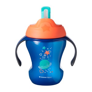 Copos De Treinamento Com Canudo Trainer Straw 1 Und 8oz/230ml - Azul-TT028