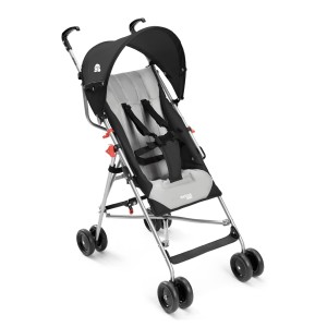 Carrinho Guarda Chuva Venice Multikids Baby Preto Com Cinza-BB338