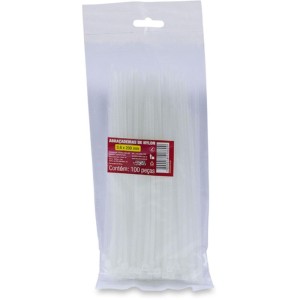 Abracadeira Nylon Branca 3,6x200mm.-084305-65781