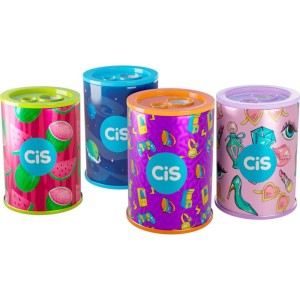 Apontador Com Deposito 2 Furos Cis 500 Lata 4 Cores-109599-24983