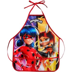 Avental Escolar Decorado Miraculous C/bolso-109025-27510
