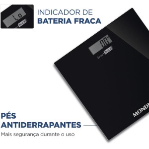 Balanca Eletronica Smart Black Digital 150kg-109374-80719