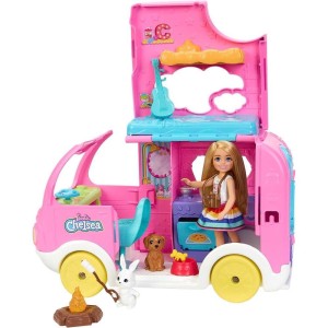 Barbie Family Chelsea Trailer De Camping-104013-41067