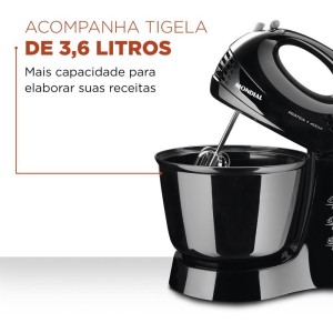 Batedeira 400w - 127v Preta-109371-13663