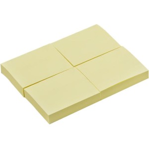 Bloco De Recado Autoadesivo 38x50mm Amarelo 4blocosx100fls-110946-59717