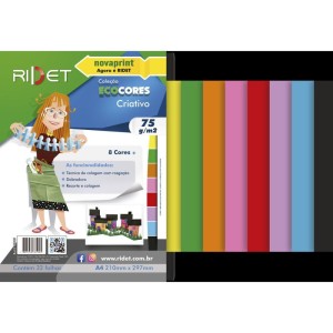 Bloco Para Educacao Artistica Criativo A4 8 Cores 75g.32fls-111557-79071