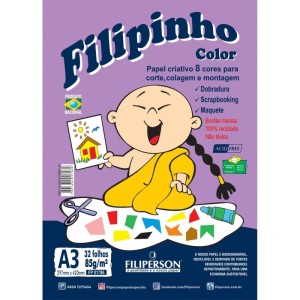 Bloco Para Educacao Artistica Filpin. Criat. 8cor.a3 85g.32f-111113-16344