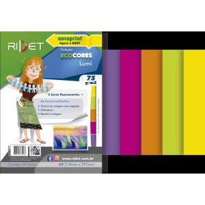 Bloco Para Educacao Artistica Lumi A4 5 Cores 75g 50fls-111556-13641