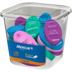 Borracha Colorida Tr Oval Color Sortido