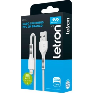 Cabo Usb Letron Lightning 2.4a 2mts Br-110050-95353