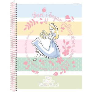 Caderno 01x1 Capa Dura Alice In Wonderland 80f-109731-18773