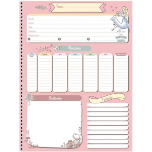 Caderno 01x1 Capa Dura Alice In Wonderland 80f-109731-88701