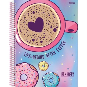 Caderno 01x1 Capa Dura Be Happy 80f-109782-95467