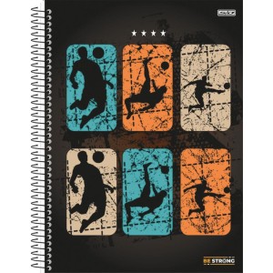 Caderno 01x1 Capa Dura Be Strong 80f-109779-72901