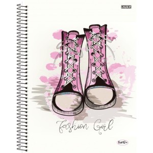 Caderno 01x1 Capa Dura Bom D+ Feminino 80f-110510-12255