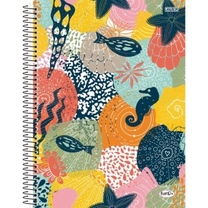 Caderno 01x1 Capa Dura Bom D+ Feminino 80f-110510-38158