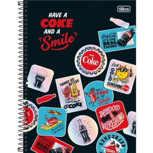 Caderno 01x1 Capa Dura Coca Cola Connect 80fls-109200-32793