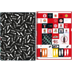 Caderno 01x1 Capa Dura Coca Cola Connect 80fls-109200-60163