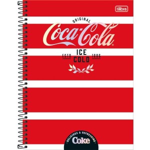 Caderno 01x1 Capa Dura Coca Cola Connect 80fls-109200-94619