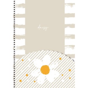 Caderno 01x1 Capa Dura Daisy 80f-109772-58503