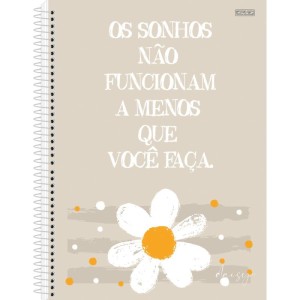 Caderno 01x1 Capa Dura Daisy 80f-109772-74132