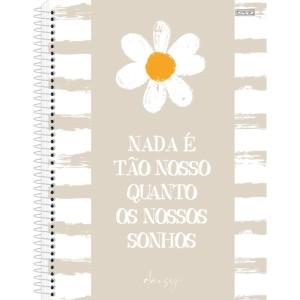 Caderno 01x1 Capa Dura Daisy 80f-109772-80626