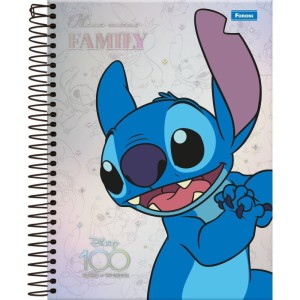 Caderno 01x1 Capa Dura Disney 100 Stitch  80f-110529-63479