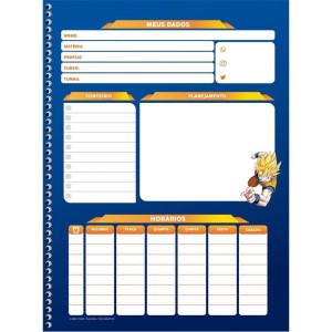 Caderno 01x1 Capa Dura Dragon Ball Z 80f-109747-54903