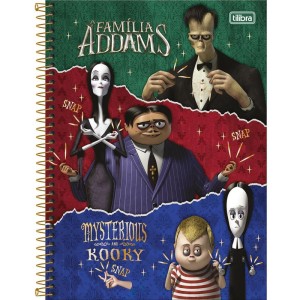 Caderno 01x1 Capa Dura Familia Addams 80fls.-109223-52772