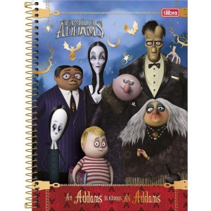 Caderno 01x1 Capa Dura Familia Addams 80fls.-109223-80004