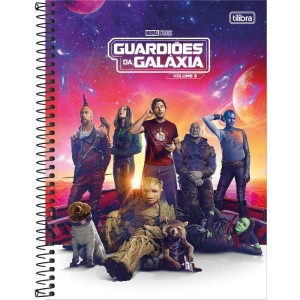 Caderno 01x1 Capa Dura Guardioes Da Galaxia 80fls.-109231-19159