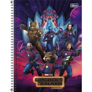 Caderno 01x1 Capa Dura Guardioes Da Galaxia 80fls.-109231-47634