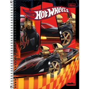 Caderno 01x1 Capa Dura Hot Wheels 80fls.-109244-13392