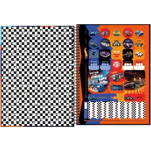 Caderno 01x1 Capa Dura Hot Wheels 80fls.-109244-72771