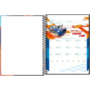 Caderno 01x1 Capa Dura Hot Wheels 80fls.-109244-89245