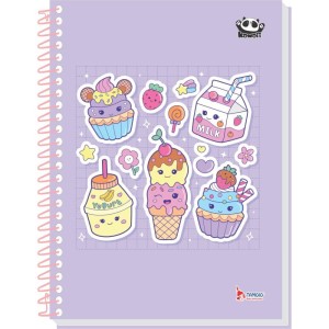 Caderno 01x1 Capa Dura Kawaii 80 Folhas-108333-18944