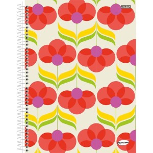 Caderno 01x1 Capa Dura Kbom Feminino 96f-110500-53864