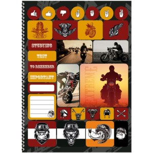 Caderno 01x1 Capa Dura Motos Extreme 80f-109867-26579