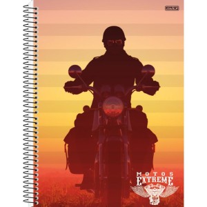 Caderno 01x1 Capa Dura Motos Extreme 80f-109867-55660