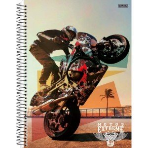 Caderno 01x1 Capa Dura Motos Extreme 80f-109867-78175