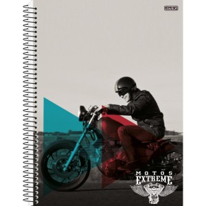 Caderno 01x1 Capa Dura Motos Extreme 80f-109867-99003